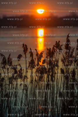 Skuta lodem Martwa Wisla na wysokosci mostu pontonowego...