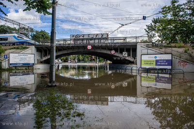 Gdańsk. Skutki silnych opadow, które przeszły nad...