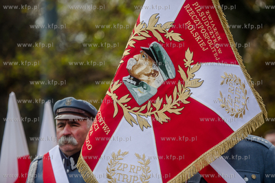 Gdansk. Wrzeszcz. Uroczyste złożenie kwiatów pod...