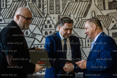 Gdańsk. Siedziba NSZZ Solidarność. Sala Akwen. Spotkanie...