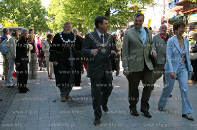 Swieto Monciaka w Sopocie. Nz. Prezydent Sopotu Jacek...