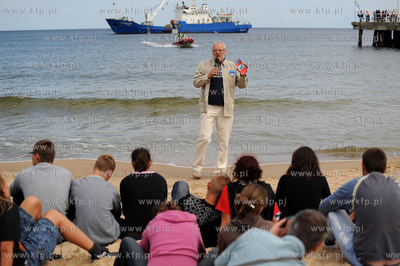 Gdansk. Brzezno. Miedzynarodowa Akcja Sprzatania Baltyku...