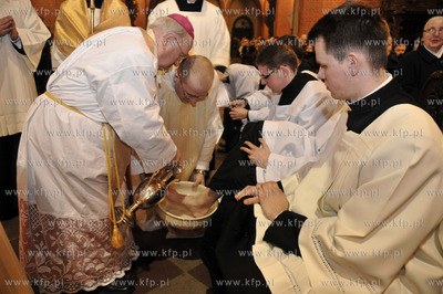 Msza Wieczerzy Panskiej w Wielki Czwartek w bazylice...