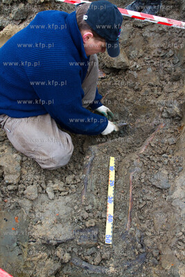 Gdansk. Rebiechowo. Szczatki niemieckiego zolnierza...