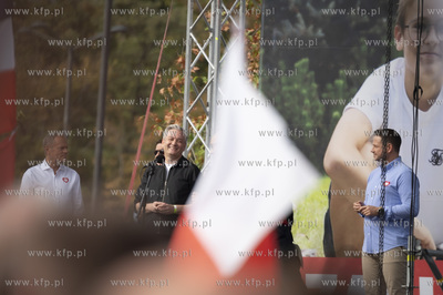 Warszawa. Marsz Miliona Serc. Nz. Donald Tusk, Robert...