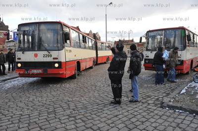 Pozegnanie z autobusem miejskim Ikarus w Gdansku. Przez...