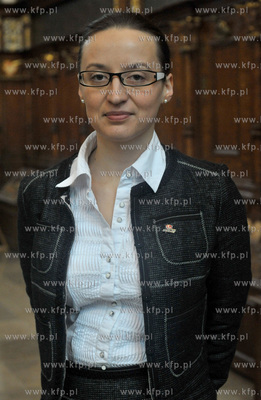 Gdansk, Dwor Artusa. Prezentacja przyszlych radnych...