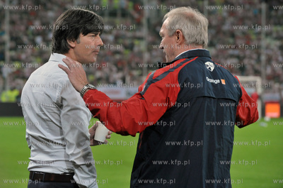 Gdansk. Stadion pilkarski PGE Arena. Mecz towarzyski...