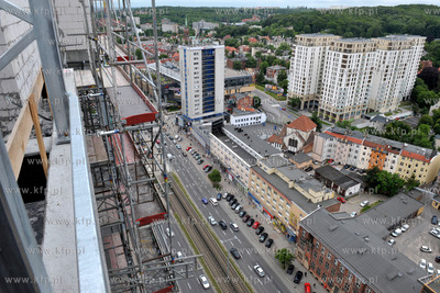 Gdansk, Wrzeszcz, al. Grunwaldzka. Uroczystosc zawieszenia...