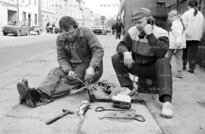 Naprawa laczy telefonicznych w Wejherowie na Kaszubach....