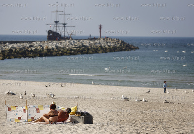 Ustka. Plaza. 25.05.2009 fot. Krzysztof Mystkowski...