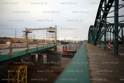 Gdansk. Budowa Trasy Slowackiego. Odcinek od wiaduktu...