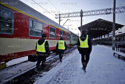 Gdansk. Dworzec Glowny PKP. Strajk kolejarzy.
25.01.2013
fot....