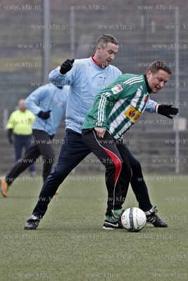 Gdansk. Boisko przy ul. Traugutta.  Noworoczny mecz...