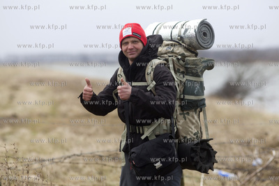 Mikoszewo. Maciej Boiński przeszedł ponad 1000 km....
