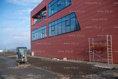 Westerplatte. Budowa biura obsługi ruchu turystycznego...