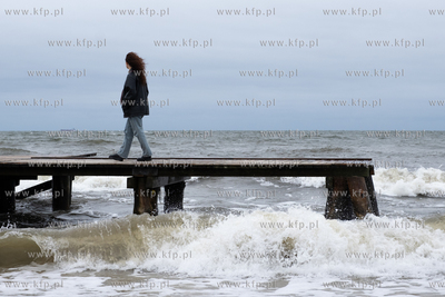 Sopot. Sztorm na Bałtyku. 14.09.2024 / fot. Anna Rezulak...