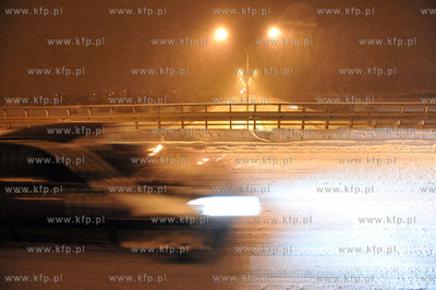 Gdansk Owczarnia. Atak zimy na trojmiejskiej obwodnicy...