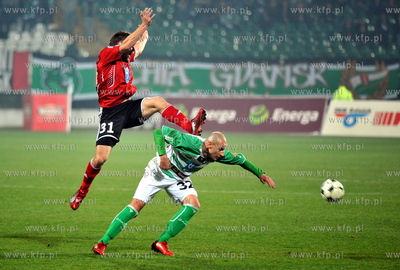 Gdansk. XXII kolejka Ekstraklasy pilki noznej Lechia...