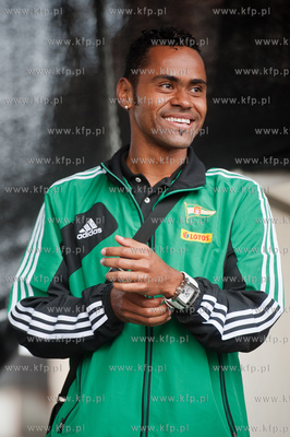 Gdansk. Scena na Targu Weglowym. Prezentacja druzyny...