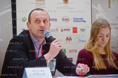 Gdansk. CH. Galeria Baltycka. Konferencja prasowa poprzedzajaca...