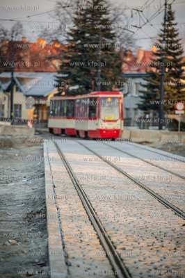 Gdansk. Zmodernizowana linia tramwajowa na Stogi. 
27.12.2014
fot....