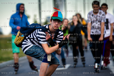 Gdansk. Droga Zielona. Night Skating Trojmiasto 2016...