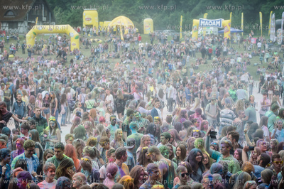 Gdańsk. Plac Zebrań Ludowych. Festiwal Kolorów Nocy...