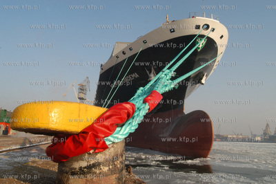 Chrzest statku w Stoczni Gdynia SA. Kontenerowiec Charlotte...