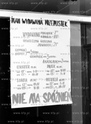 Strajk w Akademii Medycznej w Gdansku w listopadzie...