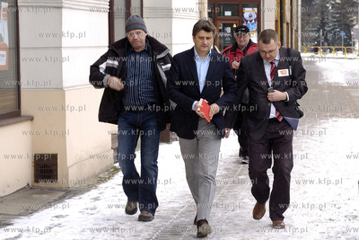 Janusz Palikot spotkal sie z mieszkancami Slupska....