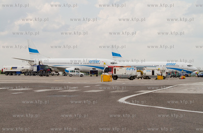 Port Lotniczy Gdansk im. Lecha Walesy. Nz.Boeing 737...
