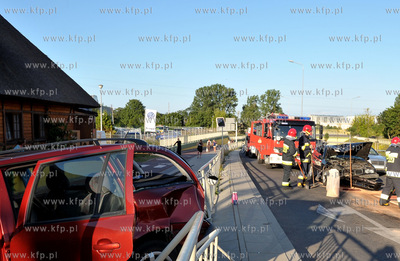 Sopot Droga Zielona. Wypadek samochodowy. Samochod...