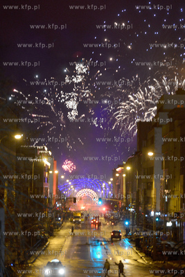 Gdynia - pokaz sztucznych ogni powital Nowy Rok 
31.12.2014
Fot....