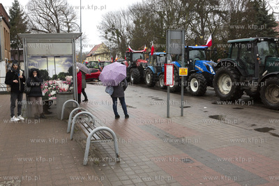 Ogólnopolski protest rolników.Akcja protestacyjna...