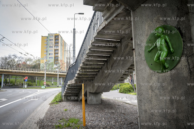 Gdynia, ul. Podjazd. Nowa rzeźba tajemniczego twórcy...