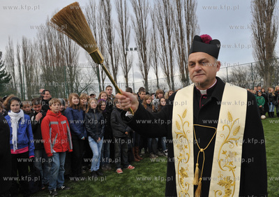 Gdansk, Suchanino. Otwarcie zespolu boisk w Gimnazjum...