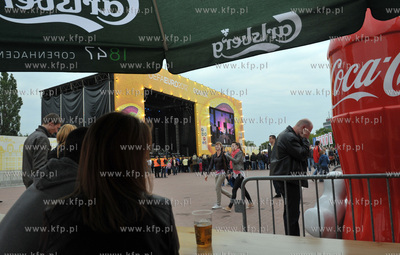 Otwarcie Gdanskiej Strefy Kibica na Placu Zebran Ludowych....