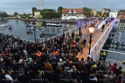 Gdańsk. Uroczyste otwarcie kładki na Ołowiankę....