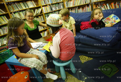 Sopot. Biblioteka Glowna przy ul. Obroncow Westerplatte....