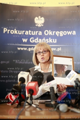 Gdansk. Prokuratura Okregowa.Konferencja prasowa, na...