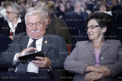 37 Gdynia Film Festival. Nz Lech Walesa z zona Danuta...