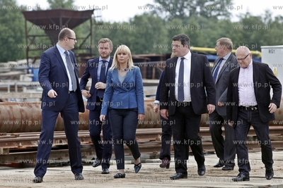 Gdansk. Symboliczne uruchomienie maszyny TBM Damroka,...