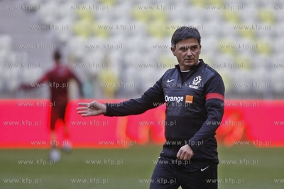Gdansk. PGE Arena. Trening reprezentacji Polski wpilce...