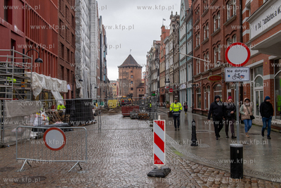Remont ul. Stągiewnej w Gdańsku. 18.03.2024 fot....