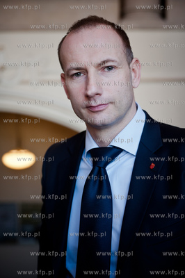 Gdansk. Nowy Ratusz. Nz radny PO Lech Kazmierczyk....