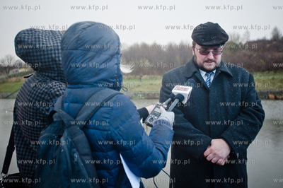Gdansk. Zbiornik retencyjny Augustowska. Konferencja...