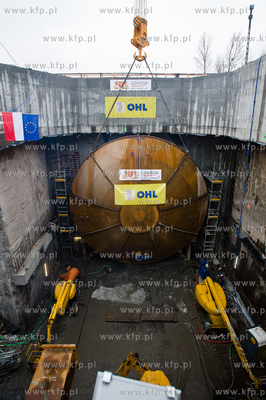 Gdansk. Powstajacy Wezel Marynaki Polskiej. Uroczystosc...