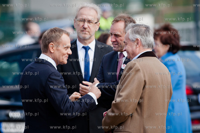 Gdansk. Uroczystosc wmurowania kamienia wegielnego...