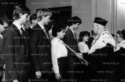 Rektor Politechniki Gdanskiej prof. dr Jerzy Doerffer...